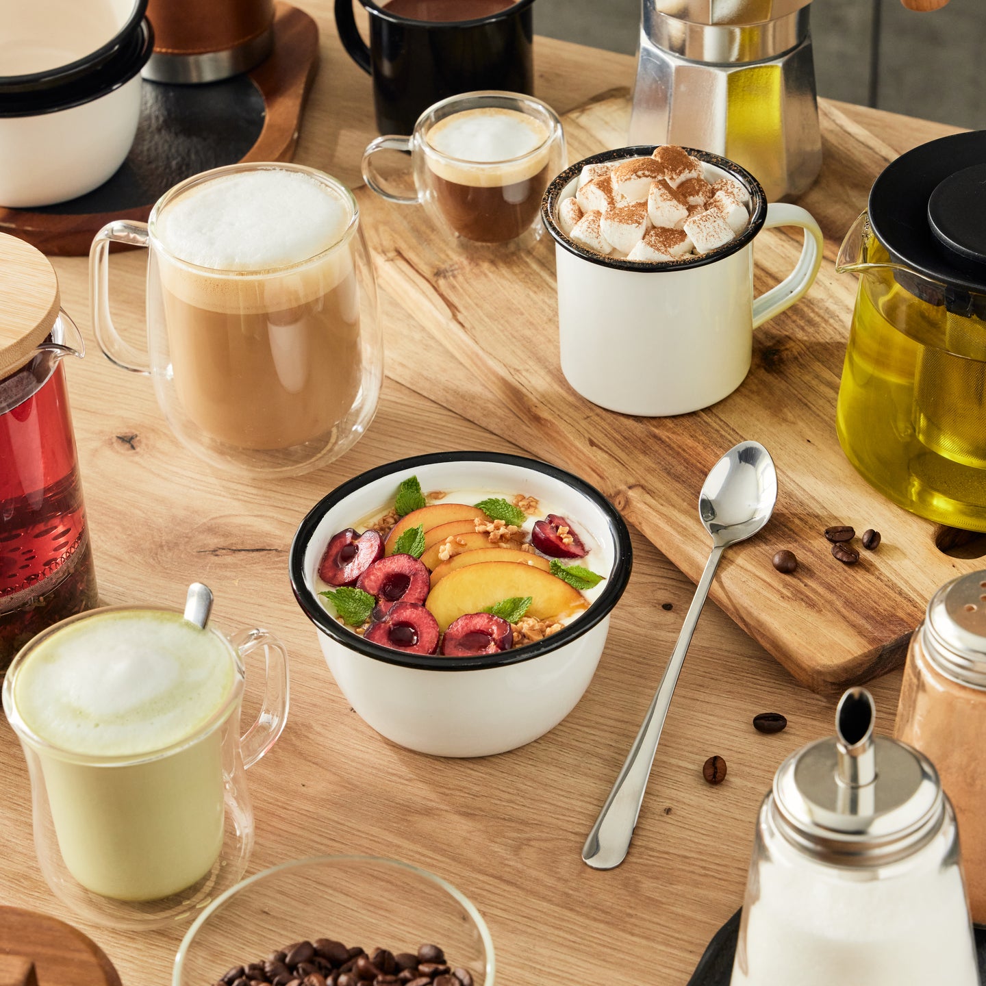Set 2 Tazas de cristal 100 ml Bergner - Coffee & Tea Lovers (1)